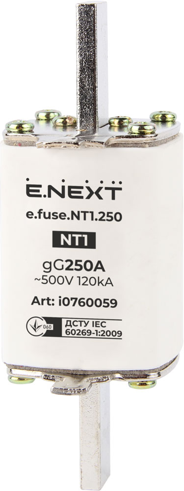 Bezpiecznik topikowy e.fuse.NT1.250, rozmiar 1, 250A