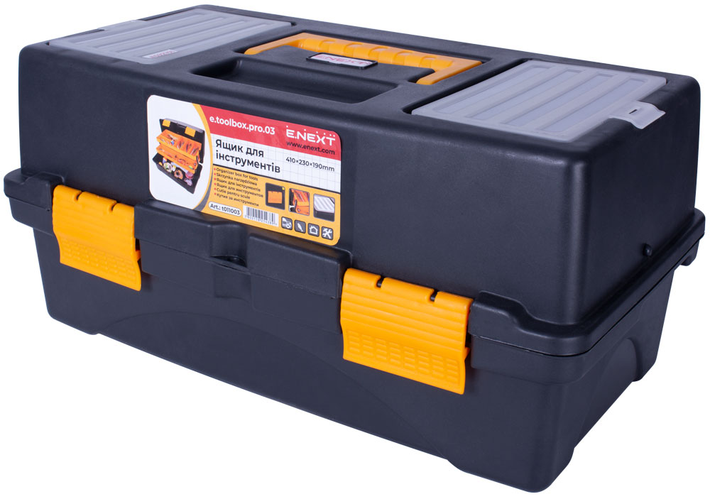Skrzynka narzędziowa, e.toolbox.pro.03, 17" 410x230x190mm