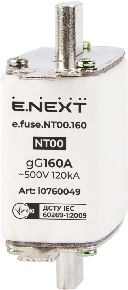Bezpiecznik topikowy e.fuse.NT00.160, rozmiar 00, 160A