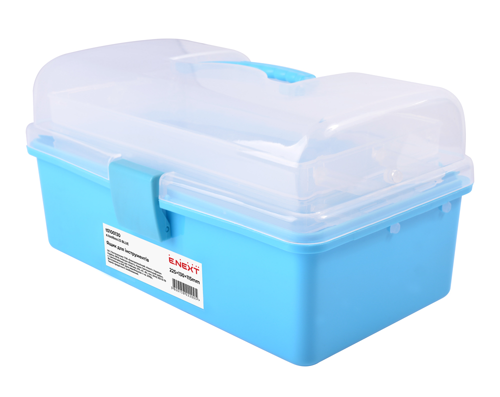 Skrzynka narzędziowa e.toolbox.13 niebieska, 225x130x115mm