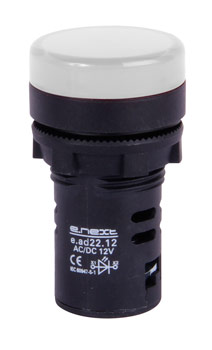 Przycisk sterowniczy e.ad22.24.white Ř22mm 24V AC/DC biały